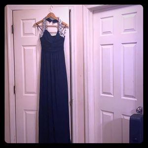 Navy Blue Prom Dress